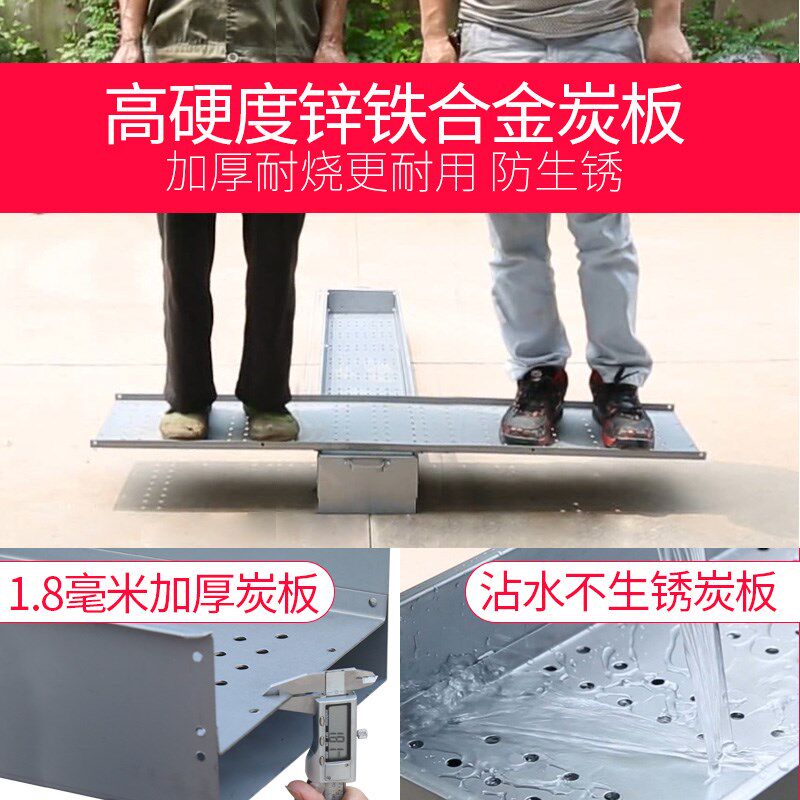 烧烤炉商b用加厚羊肉串木炭烧烤架摆摊一米二肉串烤炉子