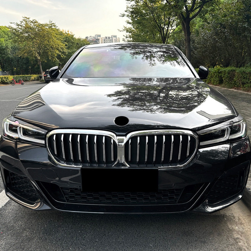适用宝马5系bmwg30/g31525i530i2021-2023灯眉前大灯车贴改装