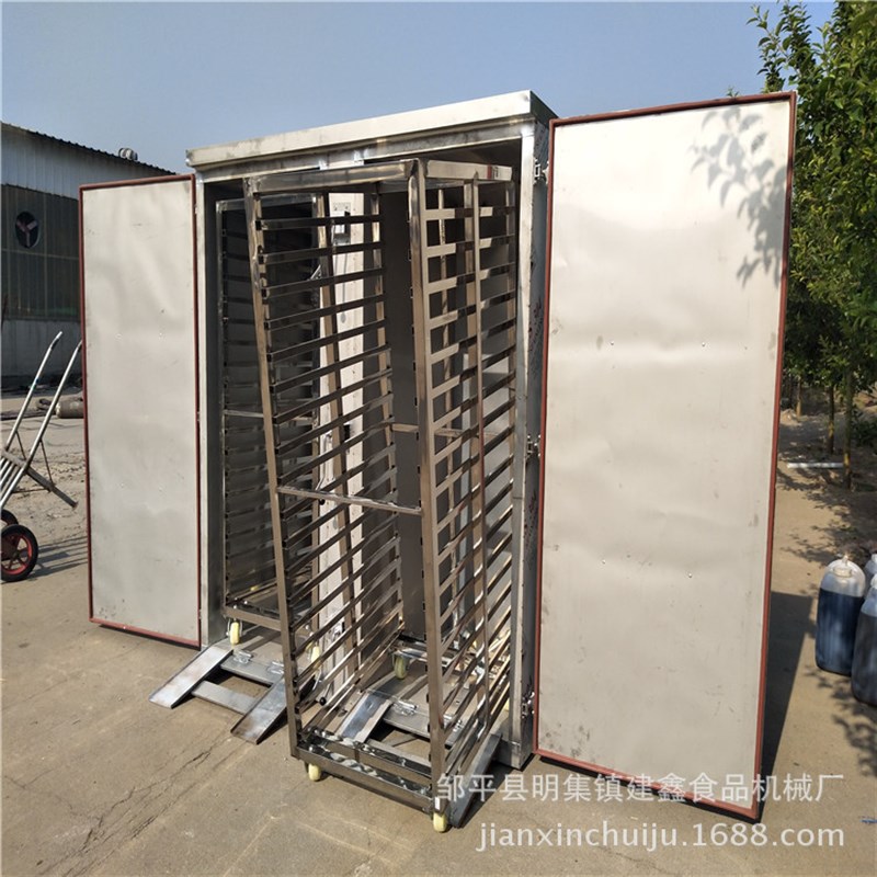 不锈钢馒头蒸房蒸车 包子小型蒸车电蒸箱Y双门24盘