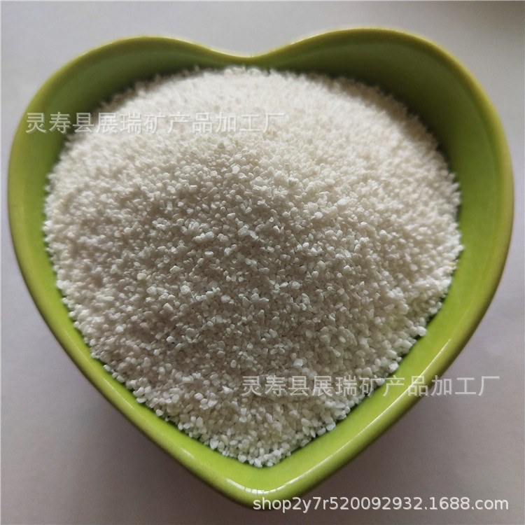 厂家批发白色石英砂儿童肌理砂酒店白沙子造景真石漆雪花白彩砂