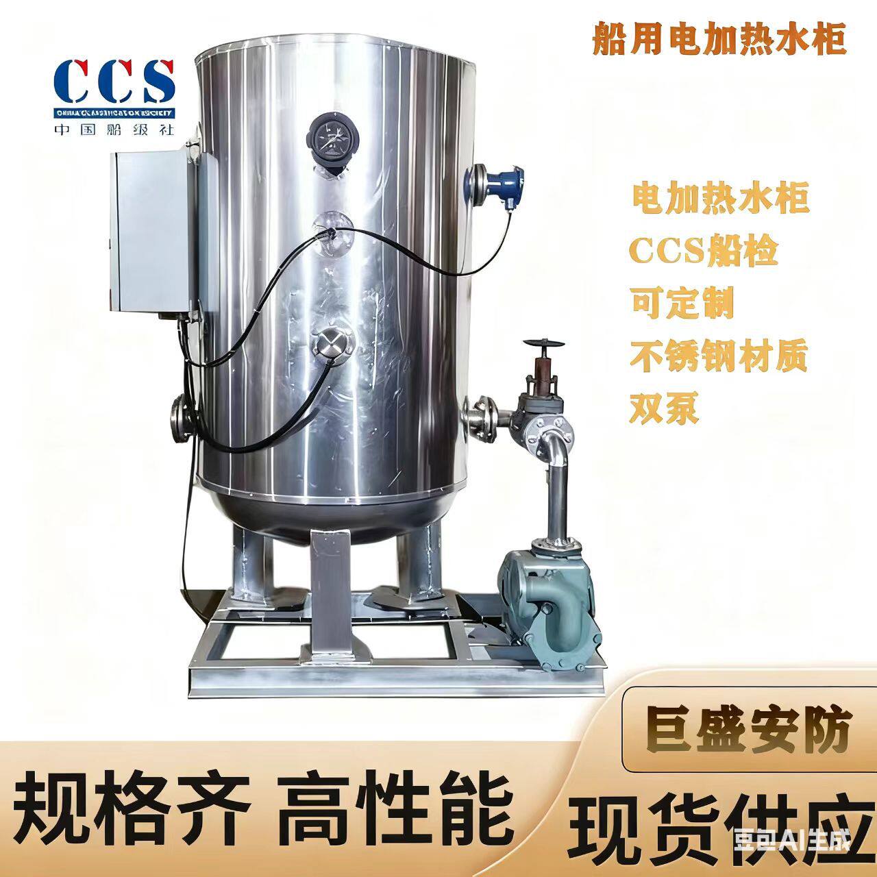 DRG-0.3型船用电加热水柜ZYG-0.5/DRG-0.2船用蒸汽电加热水柜DRG