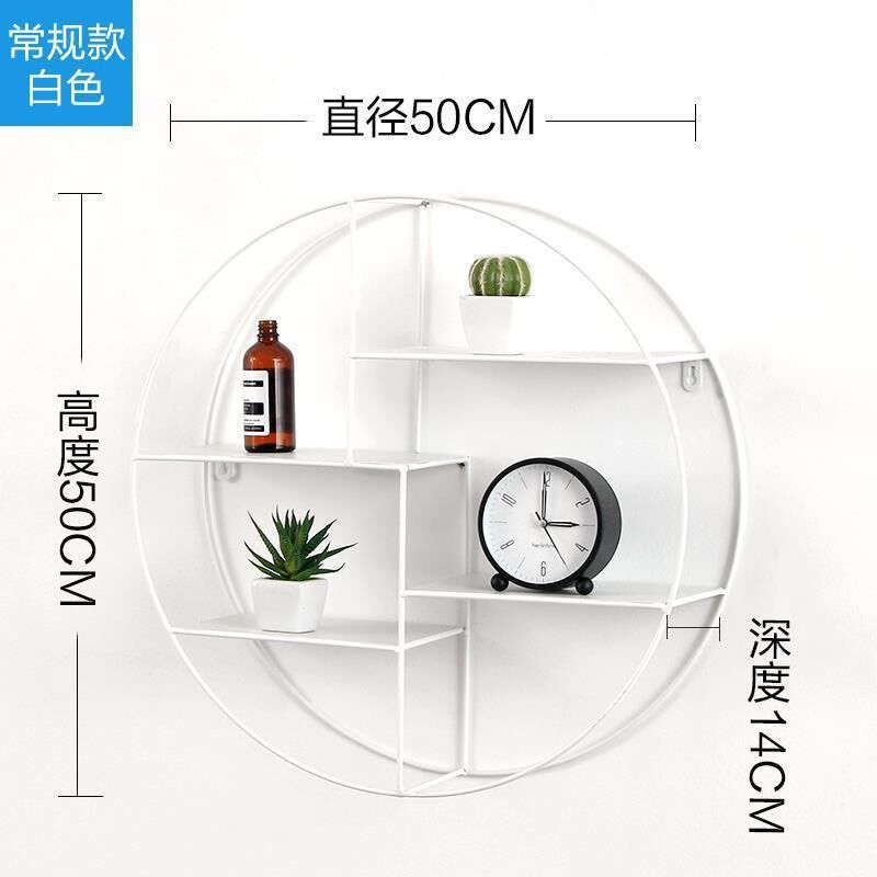 北欧网红墙上壁挂式美发店挂墙产E品柜墙上置物架产品酒架挂墙