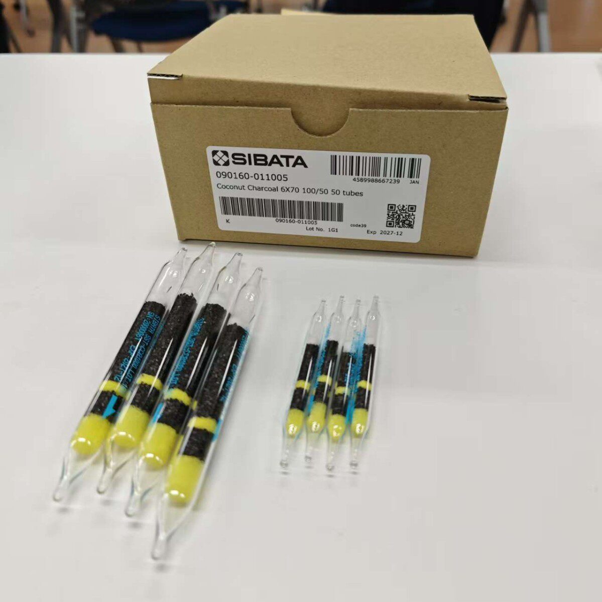 SIBATA 柴田科学 环境测量设备用于醛类和酮类的 DNPH 惰性气体管