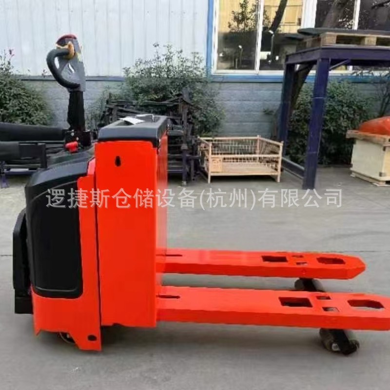 2吨5吨站驾式全电动p搬运车液压装卸踏板式叉车仓储铲车托盘搬运