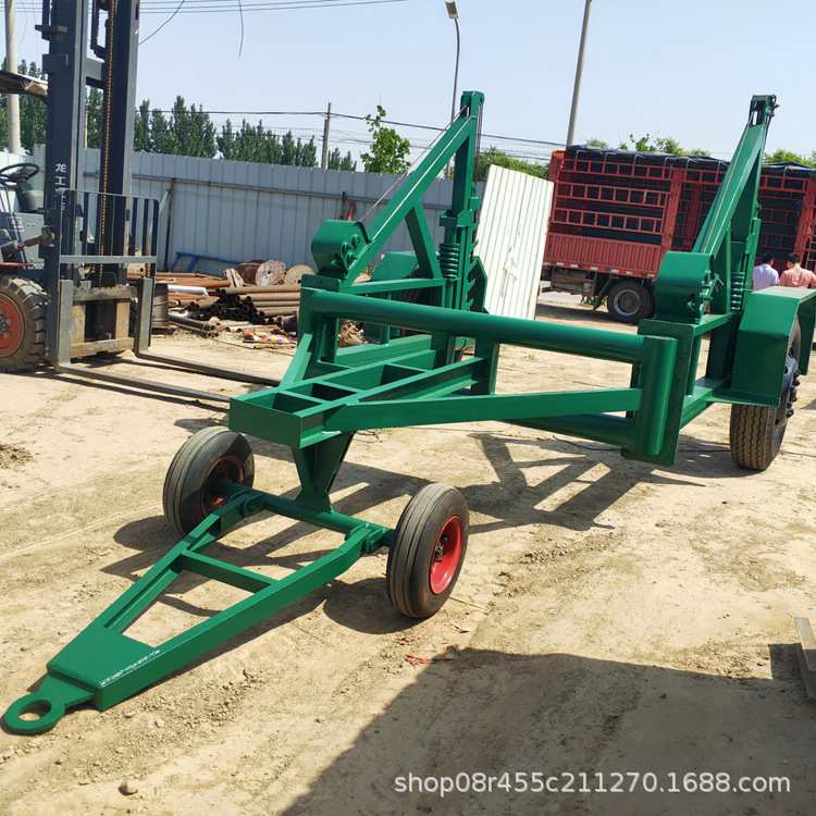 电缆放线车线缆拖车放缆支架车5吨线盘放缆托运车8吨电缆炮车