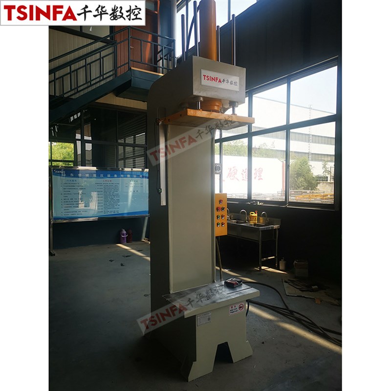 方管扣件砂轮成型液压机20tC型单I臂单柱油压机模具弓形校直