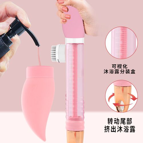 新款电动搓澡仪搓背神器s自动按摩洗澡刷长柄防水多功能搓泥沐浴