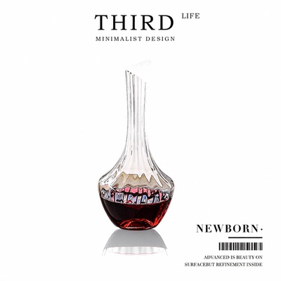 Life's·Newborn·酒具高档奢华醒酒器葡萄酒醒酒壶水晶玻璃|新生