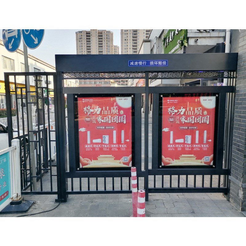 现货供应小区广告门人行通道门人车分流系N统小区电闸门 电动门