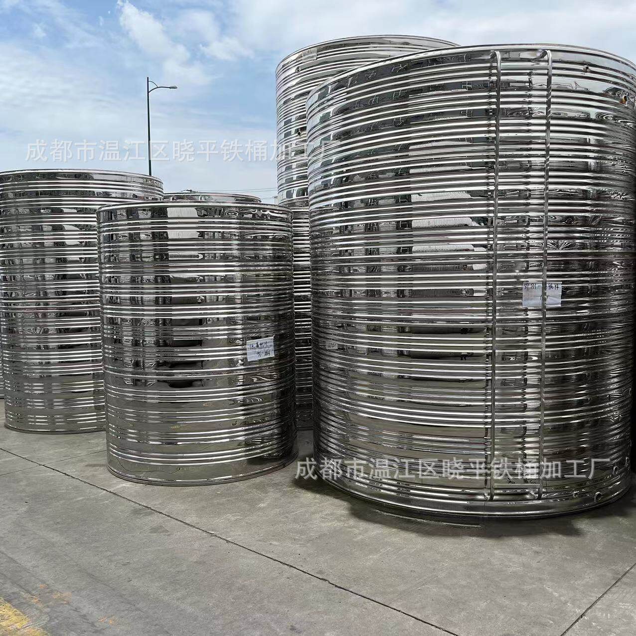 3吨保温水箱6立方冷水塔9吨201/304不锈钢储罐寒冷防冻工业家用