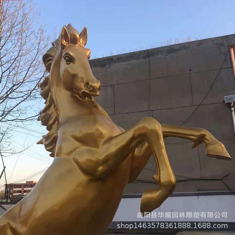 玻璃钢飞马雕塑大型仿o真动物腾飞白马模型户外公园林广场景观摆