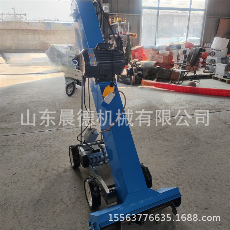 自走式谷物收集装袋机电动沙子散土扒料汽油7.5马力收袋机