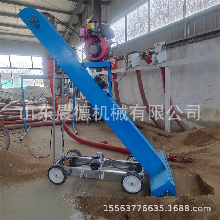 自走式汽油收谷机稻谷晒场装袋机辣椒面颗粒灌袋机