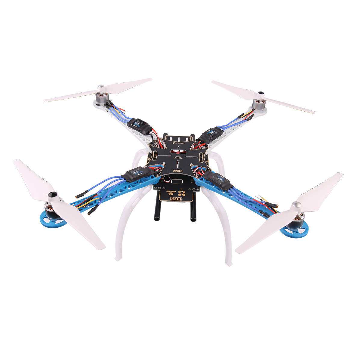 四轴飞行器 S500机架 SK500 4轴四旋翼多轴 沉金内镶碳棒 DIY套装