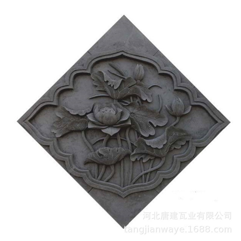 仿古菱形砖雕中i式古建庭院室内外墙壁装饰浮雕四合院围墙挂件影