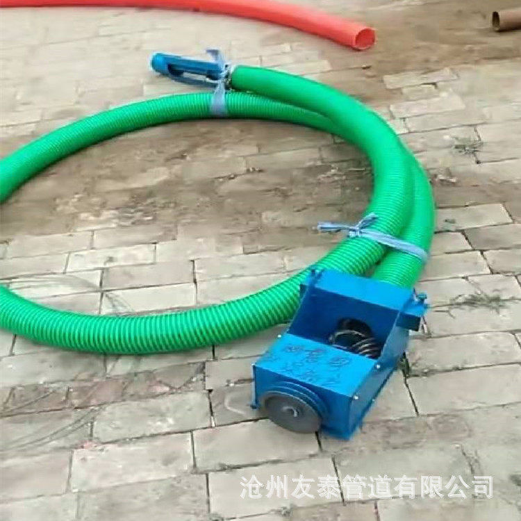 家用小型吸粮机软管锰钢无轴软绞龙螺旋式自动上料抽粮机厂家
