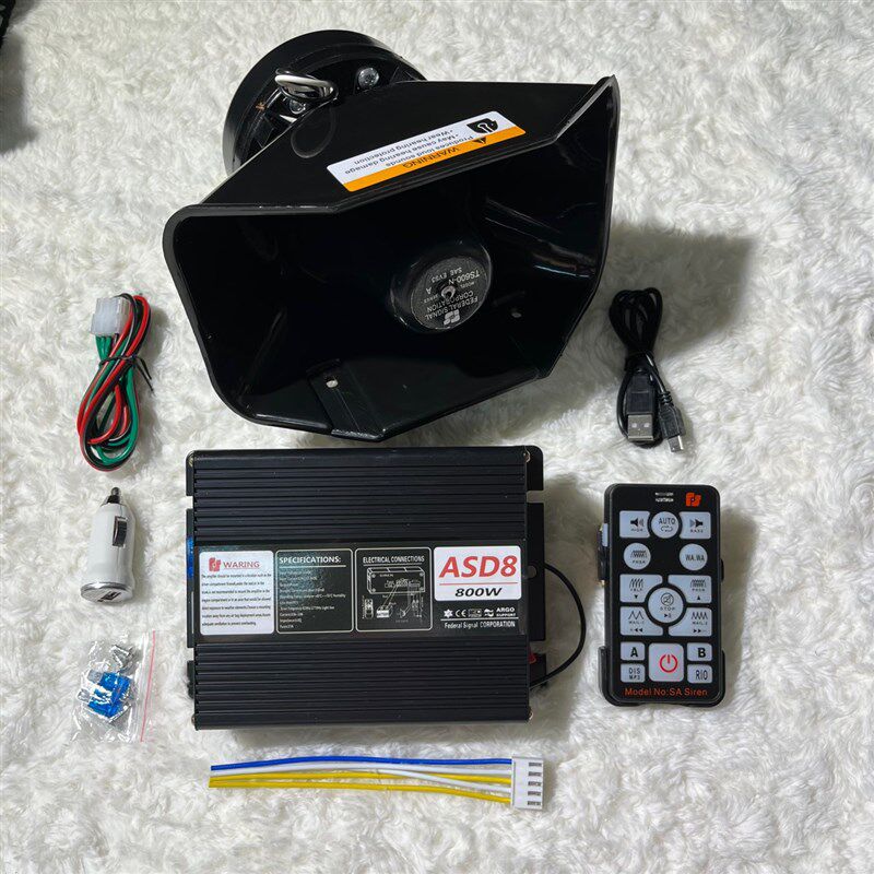 汽车警报器黑锋喇叭800w车载扬声H器12V24V通用厚磁喇叭