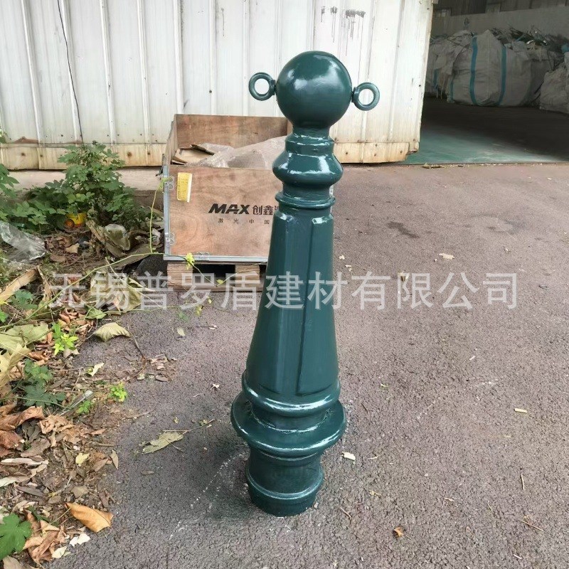 广东铸铁罗马柱公交车站止车桩河C岸景观铁链柱人行道防撞安全立
