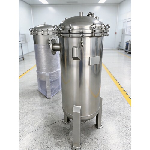 【过滤海水】不锈钢316L材质 80T/H 固液分离 三袋式过滤器