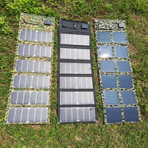 便携折叠太阳能电池板40W充电器 户外H应急电源 户外太阳能折叠包
