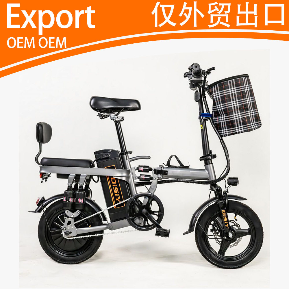 14寸48V00W电动自行车助力车锂电哈雷油刹出口载重王雪跨境热销