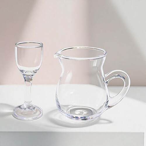 玻璃白酒杯分酒器小茶海青花汾酒杯子酒杯洒涫家用高级感饭店专用