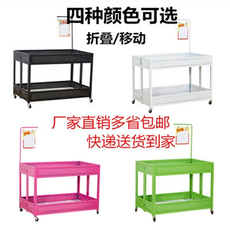 超市促销台展示架折叠服装店促销车移动货架车夜市摆摊车处理货车