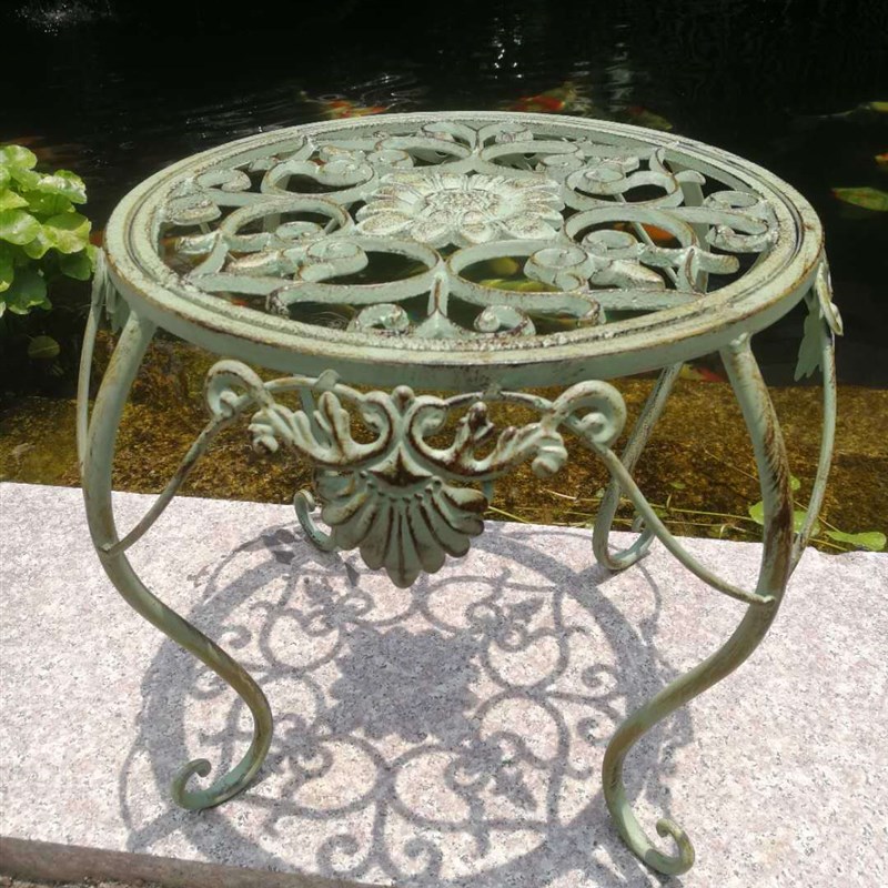 厂家直销 落地式铸铁矮花凳花盆架花托庭院阳台客厅花凳花园杂货