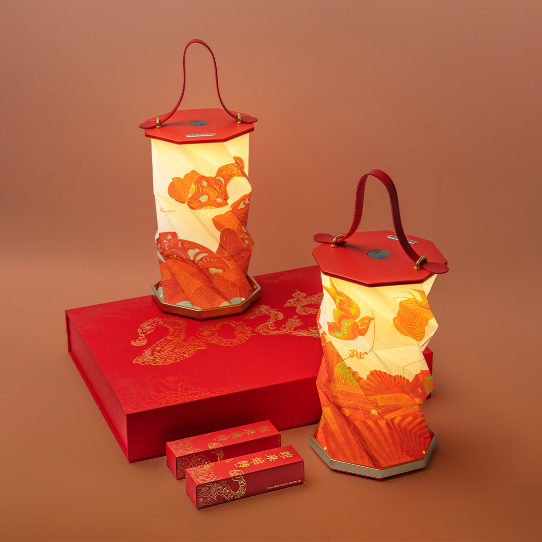 小蒙招财祈福花灯爆品折纸旋转灯,招财进宝,转运旺气