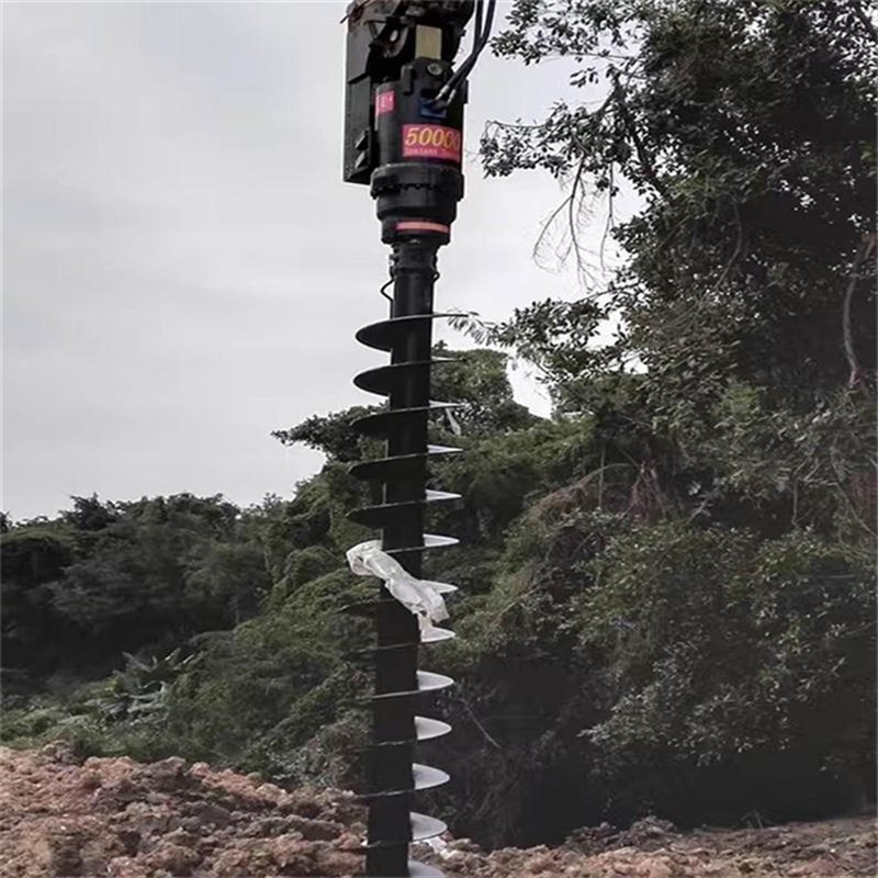 螺旋钻机工地旋转钻孔机器液压旋挖钻机液压钻机动力头