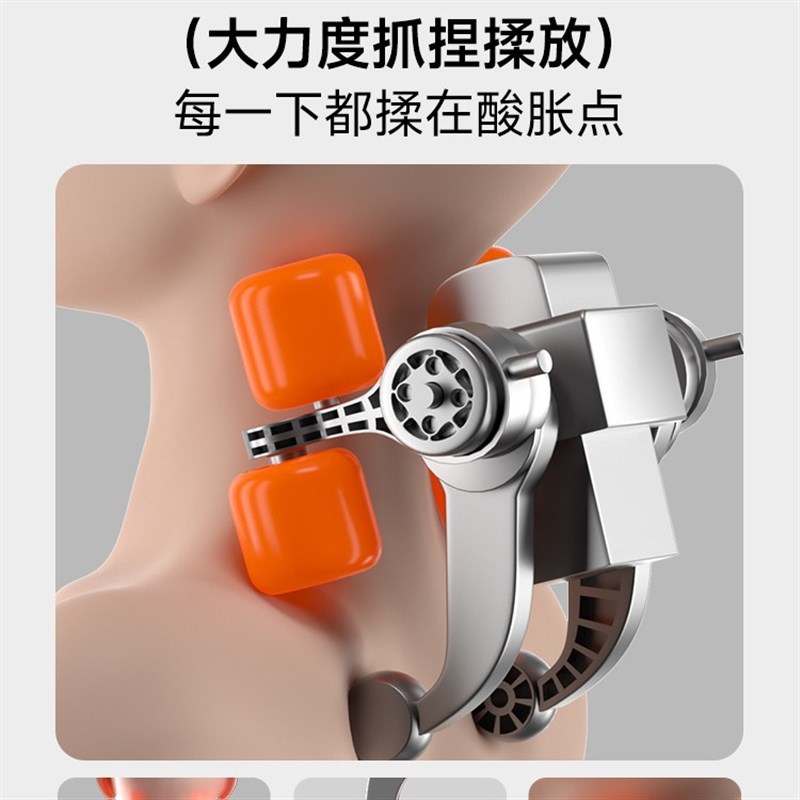行走按摩靠垫颈部腰部电动按x摩靠背揉捏多功能按摩垫肩颈按摩仪