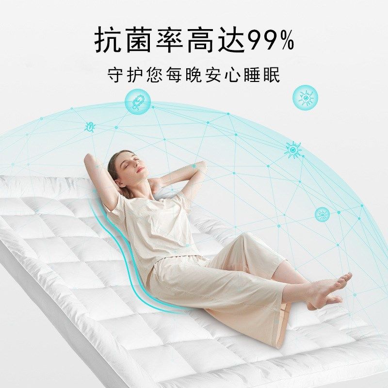 酒店床垫舒适垫羽丝绒立体加厚防滑床褥软垫子宾馆保护垫布草