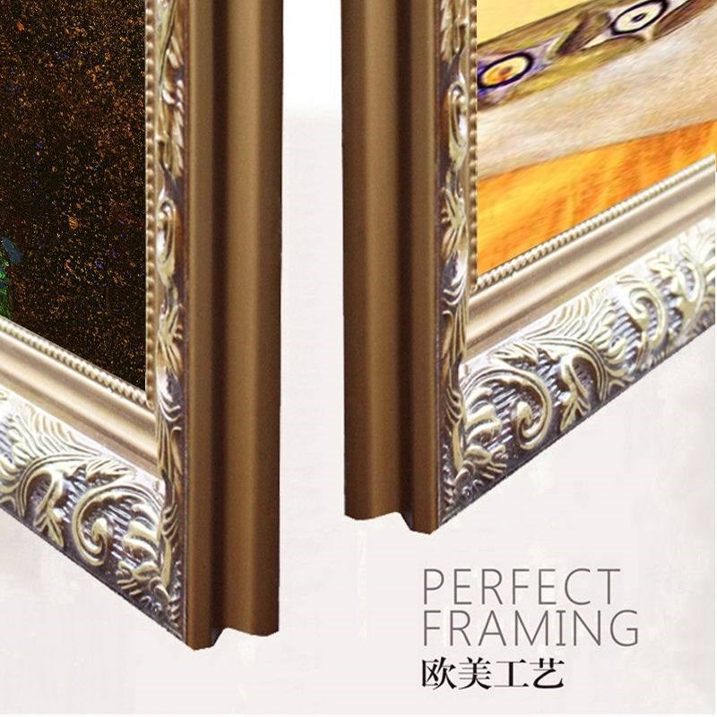 装饰画绿牌世界名画克里姆特系列抽象人M物油画欧式壁画挂画吻