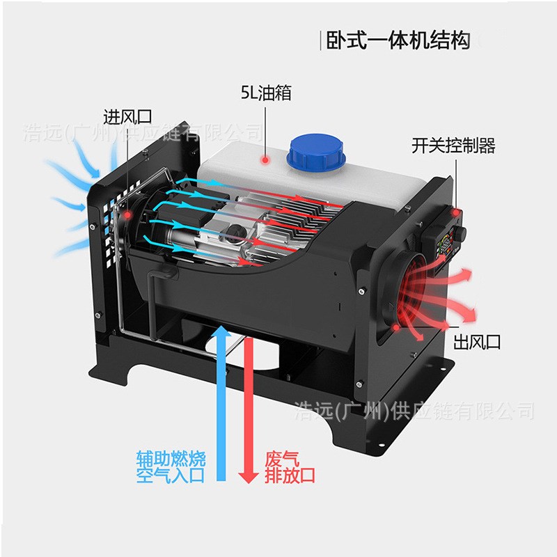 工厂驻车加热器i12V24伏220V汽车用家用柴暖机卡车货车取暖器