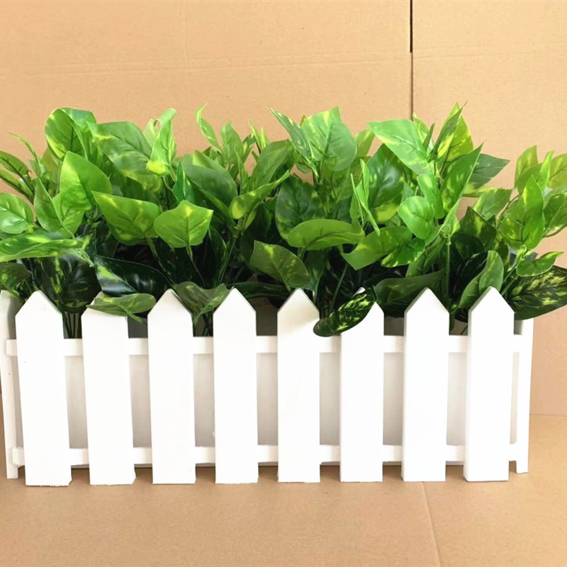 加宽栅栏仿真花假花塑料花桌面墙角遮挡仿真P绿植盆栽摆件花套装