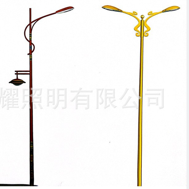 特色路灯杆6米 8米 10米 八角杆 方管监控杆,专业厂家