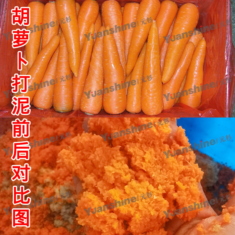 连续式商用果蔬打碎打泥机熟红豆打泥机 大产量胡萝卜打碎机