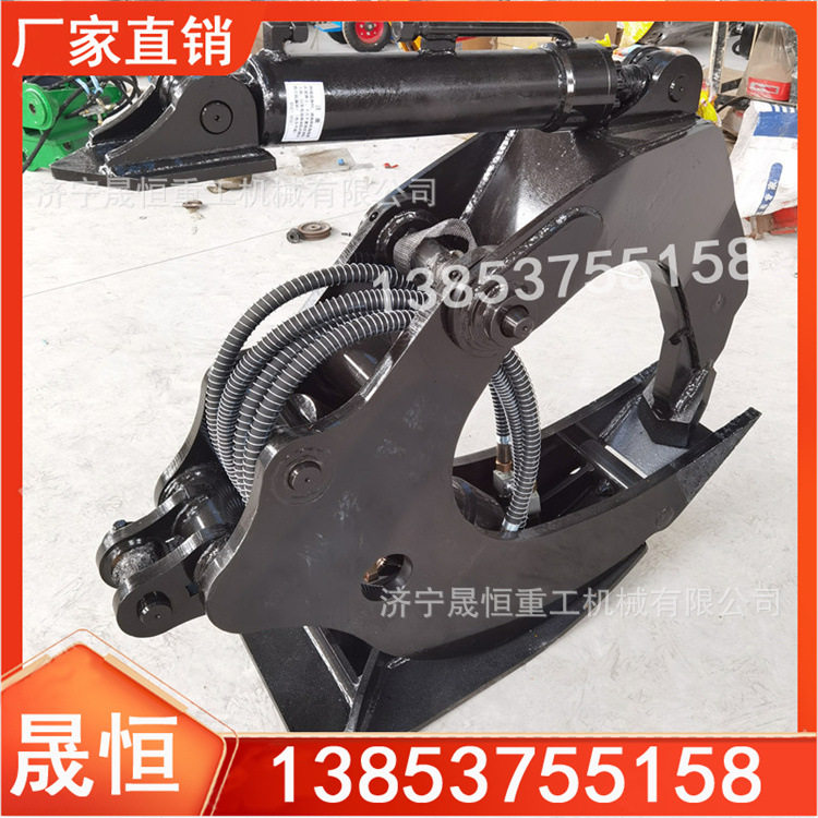 快速双油缸双钩树墩挖拔器