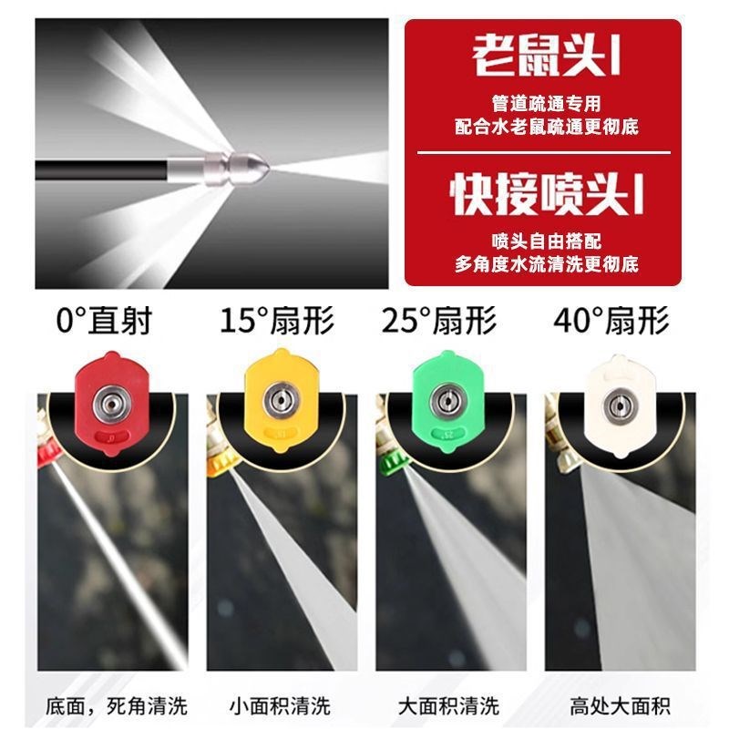 黑猫汽油清洗机商用高压洗车机大型清洗管道疏通机柴油双杠大流量