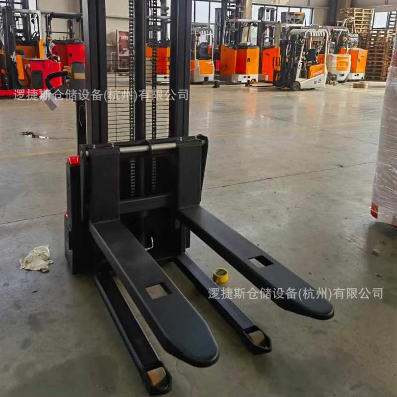 经济款步行式全电动堆高车电瓶托盘堆垛液液压装卸叉车货架升高车