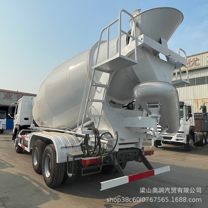 后八轮豪沃混凝土搅拌车出口 12方14方商砼混凝土运输搅拌罐车