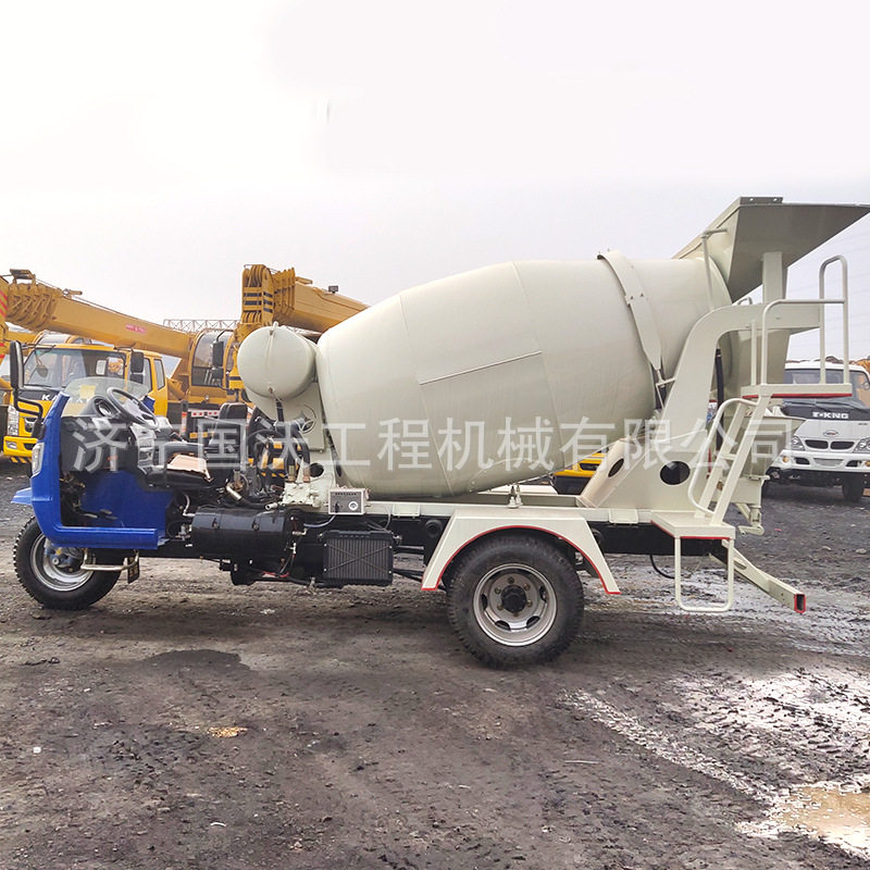 狭窄空间用水泥商砼罐车 小型农用搅拌车 1方2方三轮搅拌车