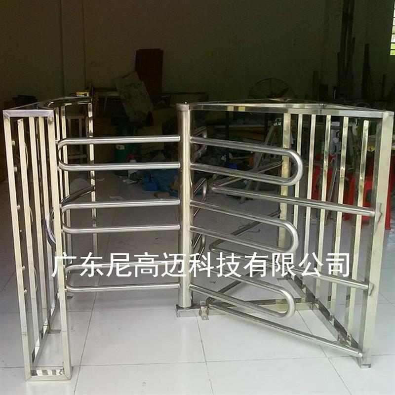 供应连锁超市单向入口闸机 半高单项门 不锈钢旋转闸机 只进不出