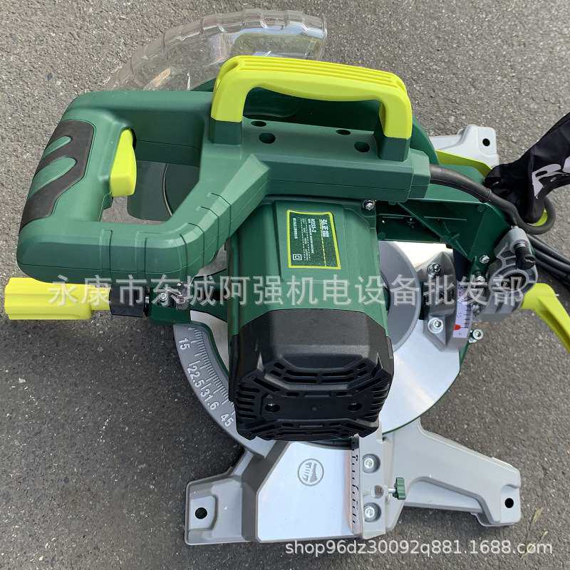 弘正H255-2锯铝机10寸255齿轮式切割机木材铝材界铝机45度斜切割