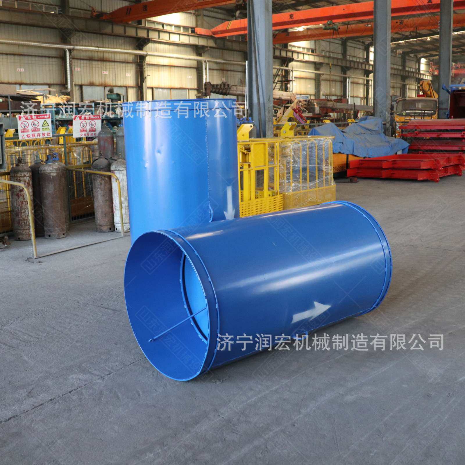 过墙铁风筒800mm矿用防逆流装置铁风筒隧道通风机用铁质风筒