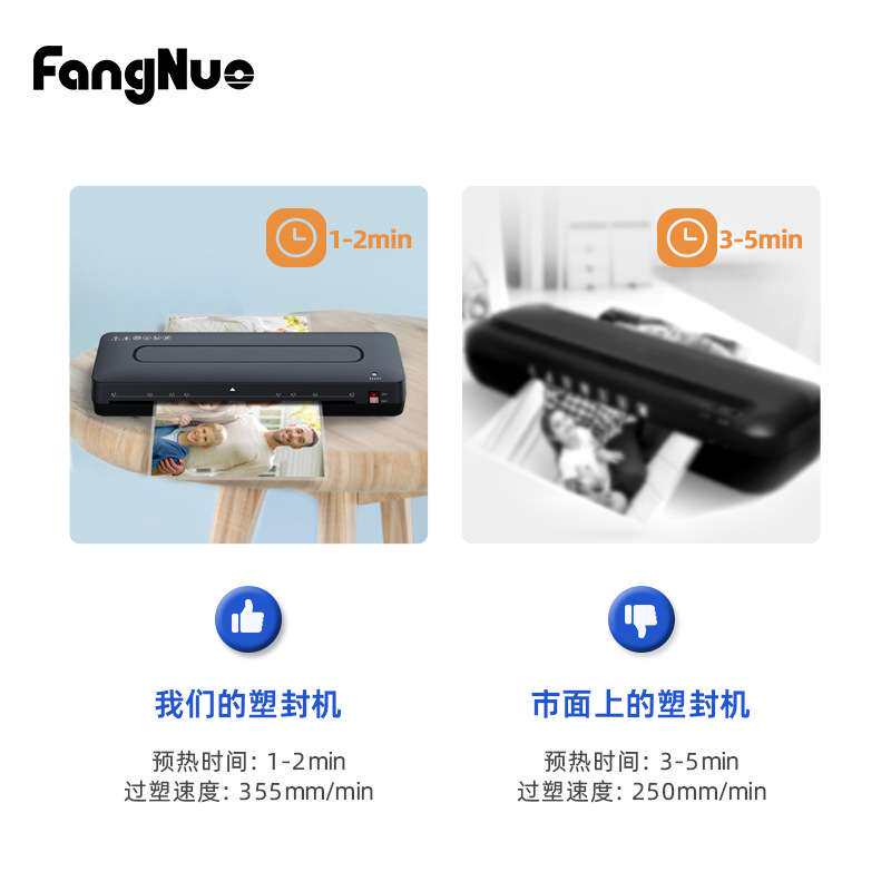 方诺335照片封塑机 家用相片过胶机小型覆膜机跨境塑封机a3过塑机