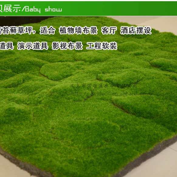 植毛石皮 仿真青苔草坪 青苔石 盆景 植物苔藓 仿真植物墙景草坪