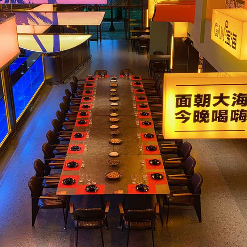 美式工业风复古简约铁艺皮质家用餐椅现代创意休闲靠背咖啡厅椅子