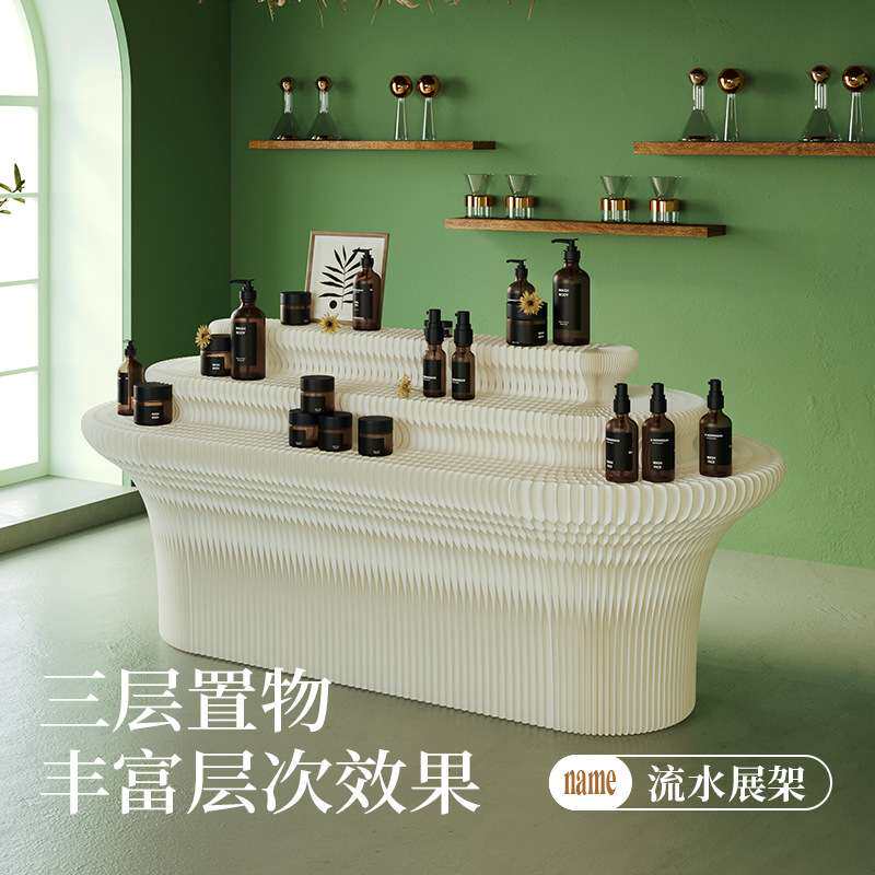 十八纸置物架折叠展台多层装饰展示架陈列展架创意展览台艺术展会