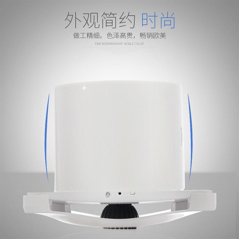 鸿冠换气扇带照明灯排气扇灯具二合一窗户式微型酒店卫生间排风扇
